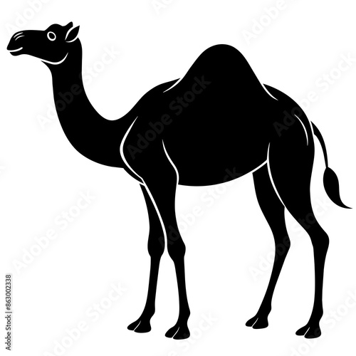 Camel silhouette vector illustration