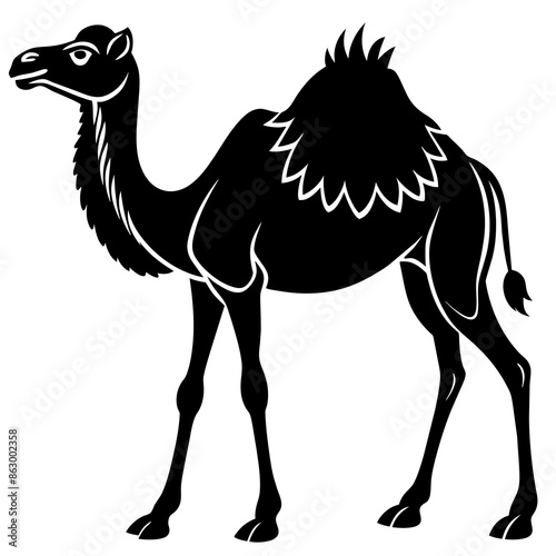 Camel silhouette vector illustration