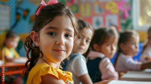 child in classroom