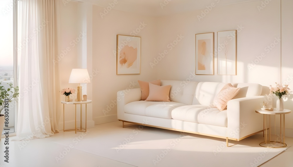 Photo interior modern design room 3d illustration Photo interior modern design room 3d illustration