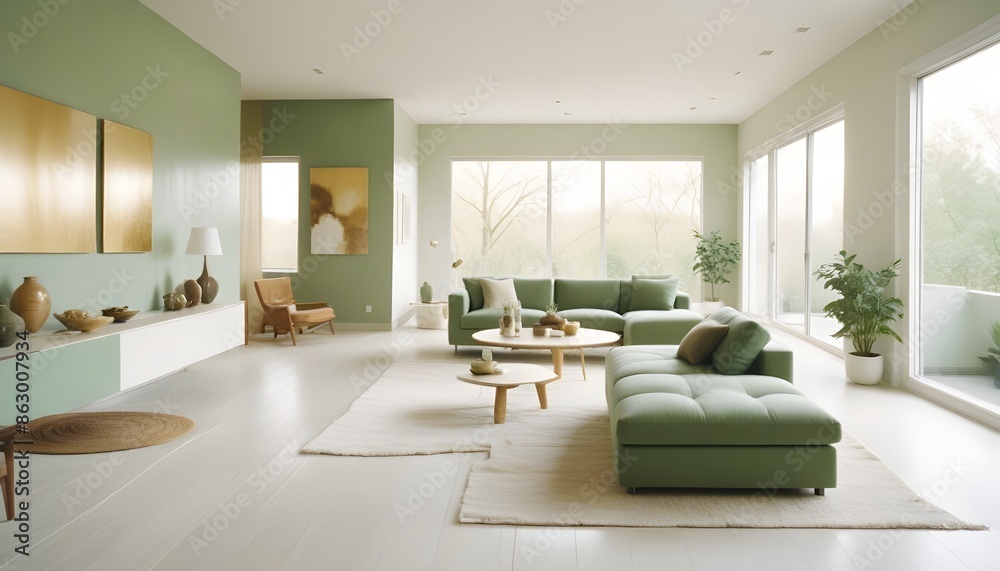 Photo interior modern design room 3d illustration