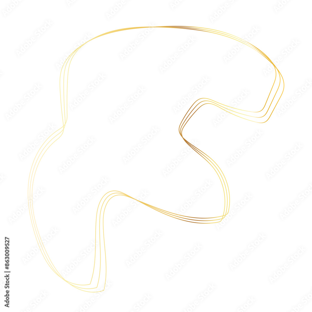 Gold liquid geometric shapes. Graphic elements Gold liquid geometric shapes. Graphic elements