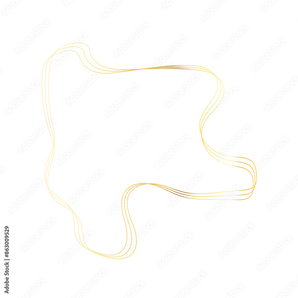 Gold liquid geometric shapes. Graphic elements Gold liquid geometric shapes. Graphic elements