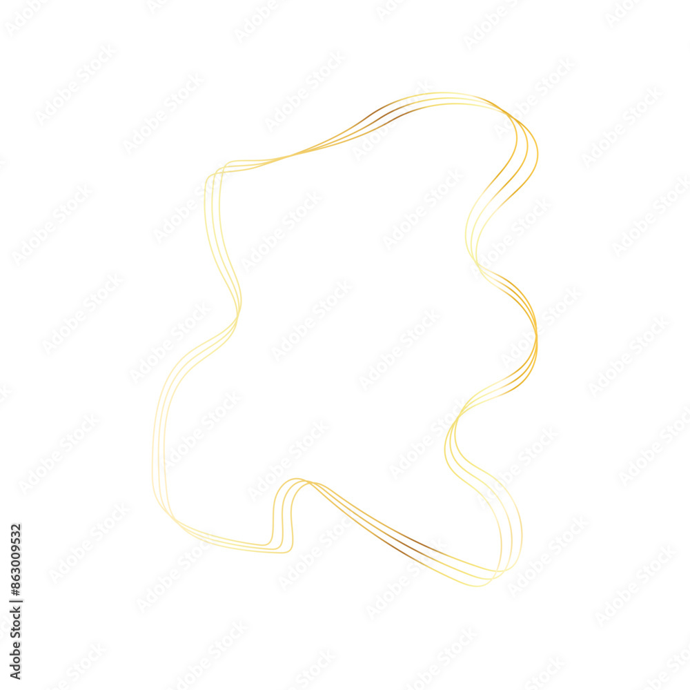 Gold liquid geometric shapes. Graphic elements Gold liquid geometric shapes. Graphic elements