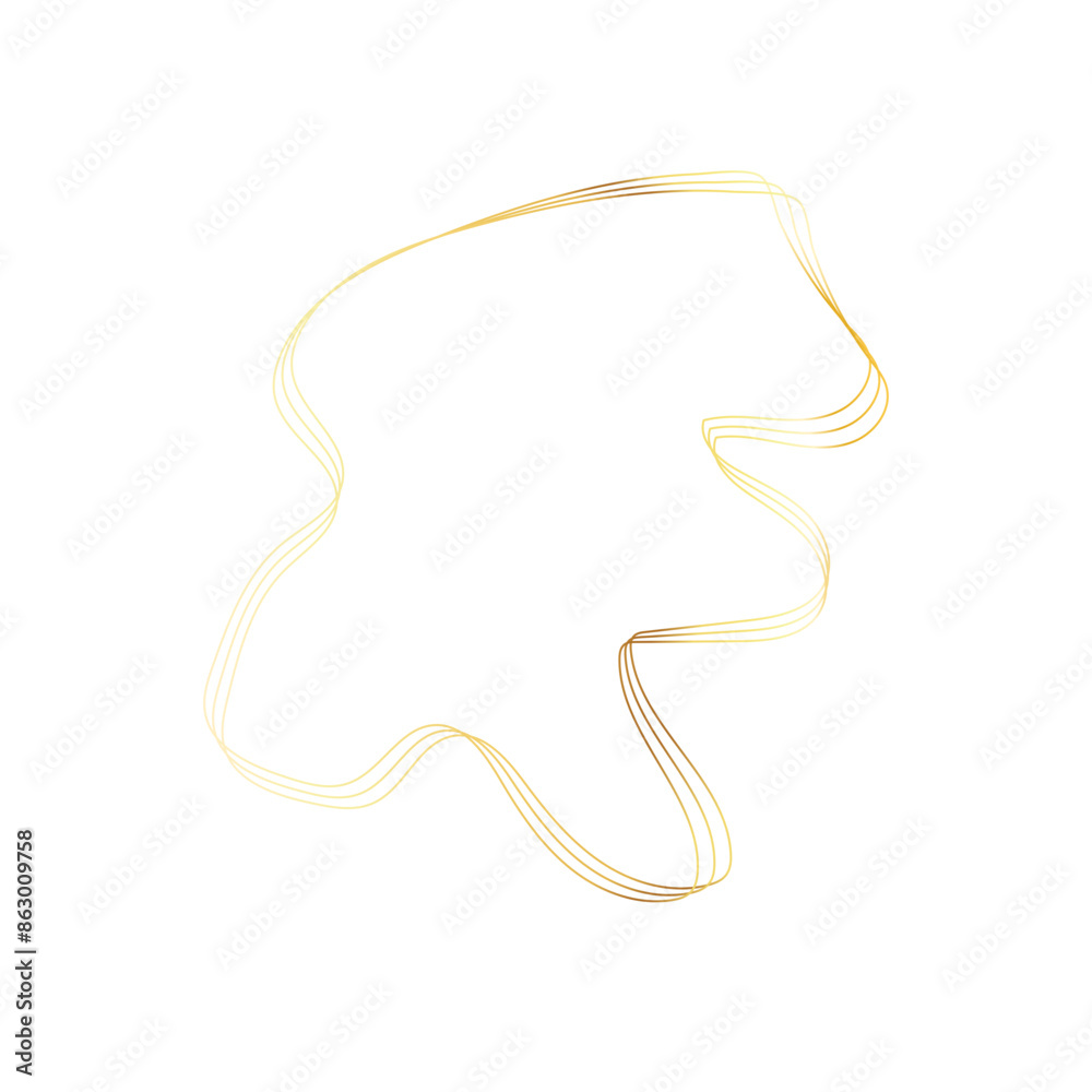 Gold liquid geometric shapes. Graphic elements Gold liquid geometric shapes. Graphic elements