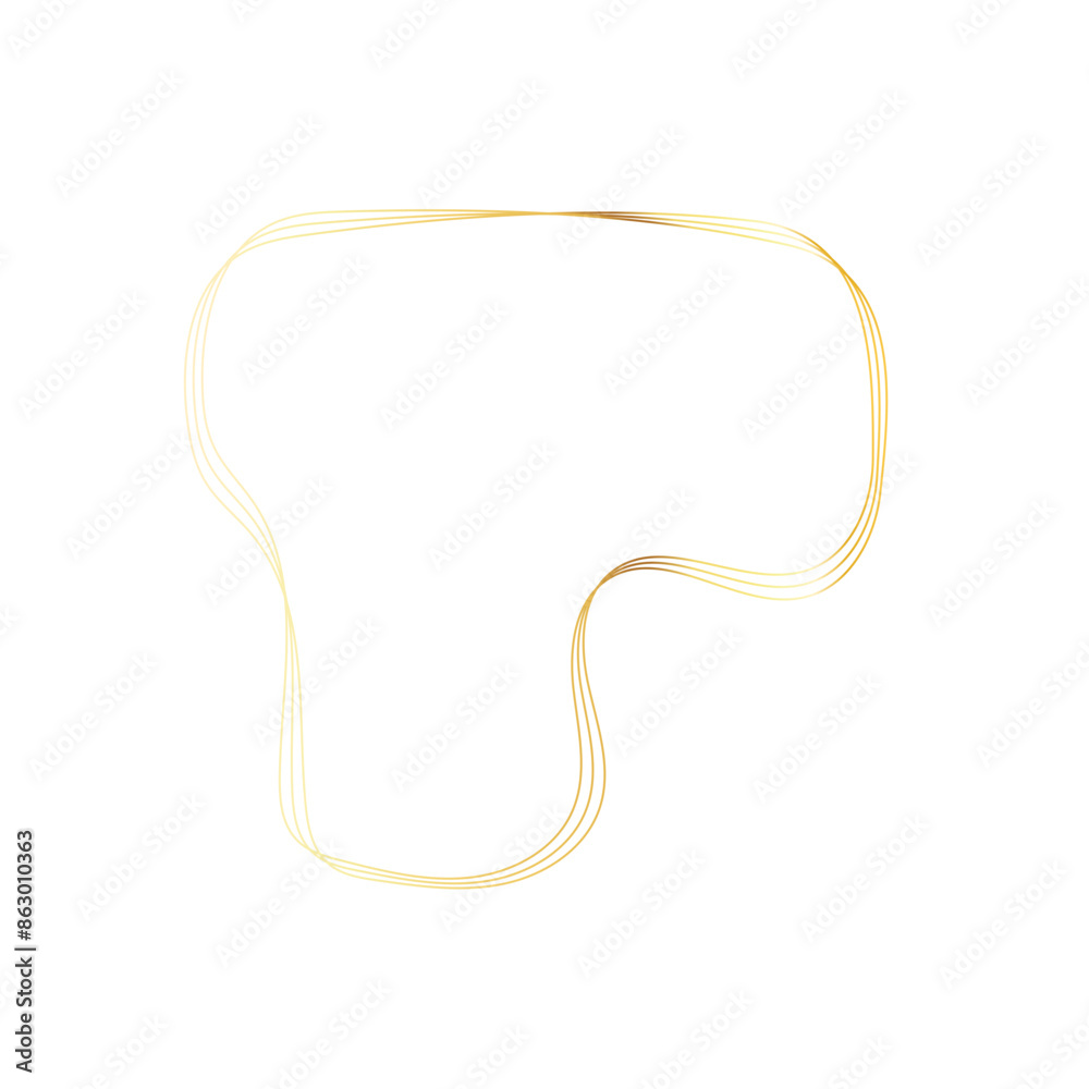 Gold liquid geometric shapes. Graphic elements Gold liquid geometric shapes. Graphic elements
