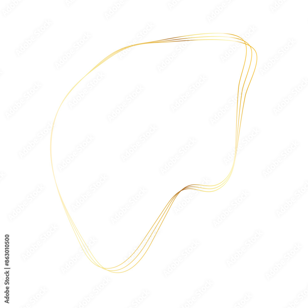 Gold liquid geometric shapes. Graphic elements Gold liquid geometric shapes. Graphic elements