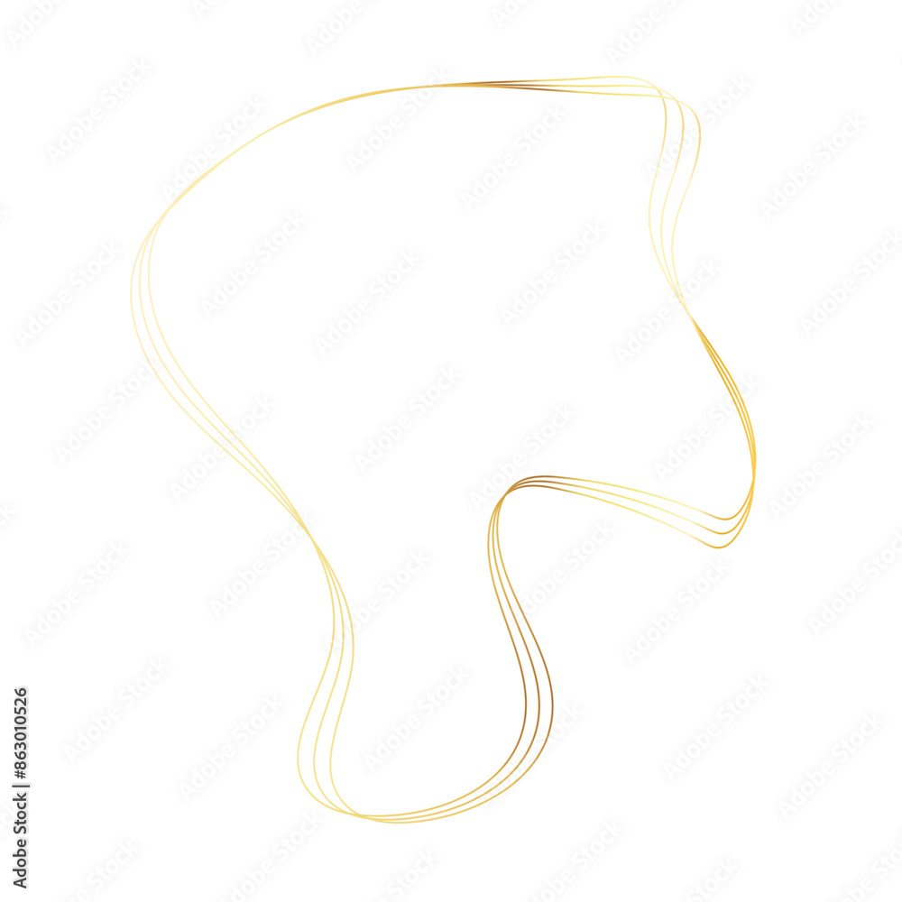 Gold liquid geometric shapes. Graphic elements Gold liquid geometric shapes. Graphic elements