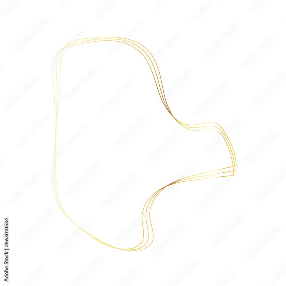 Gold liquid geometric shapes. Graphic elements Gold liquid geometric shapes. Graphic elements