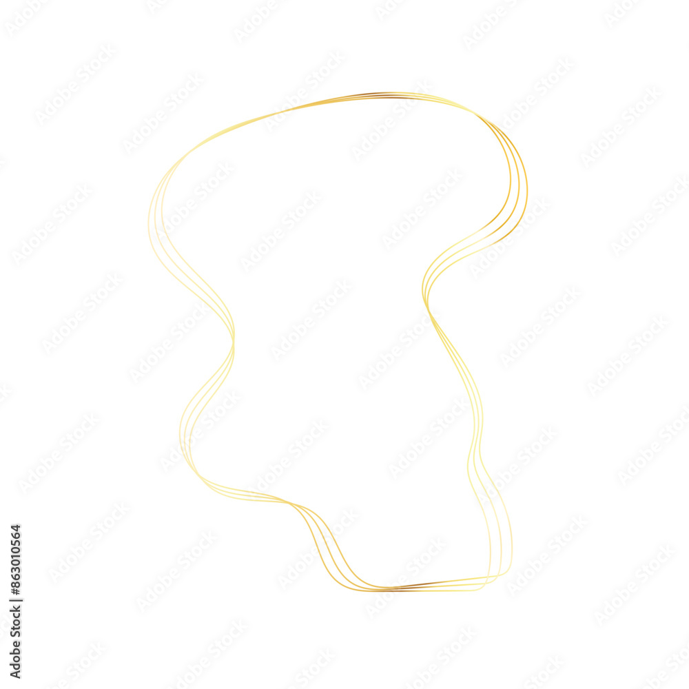 Gold liquid geometric shapes. Graphic elements Gold liquid geometric shapes. Graphic elements