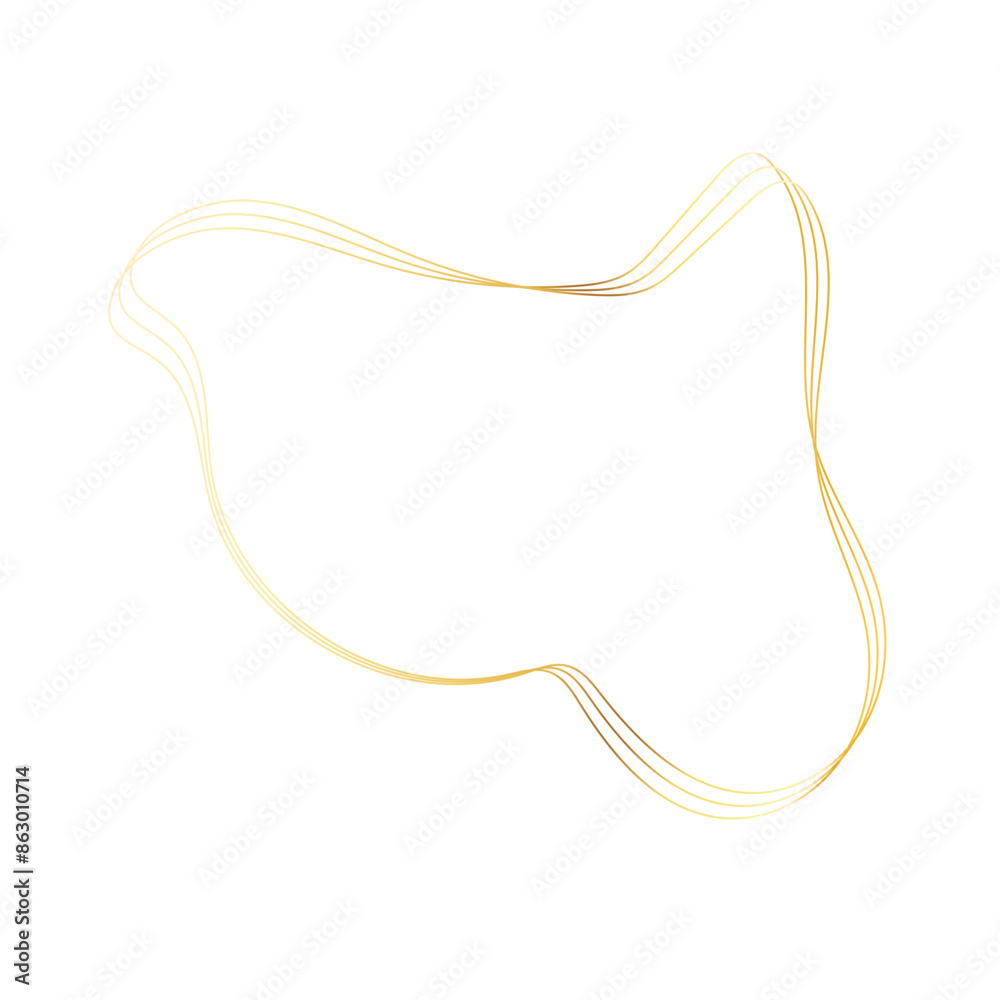 Gold liquid geometric shapes. Graphic elements Gold liquid geometric shapes. Graphic elements