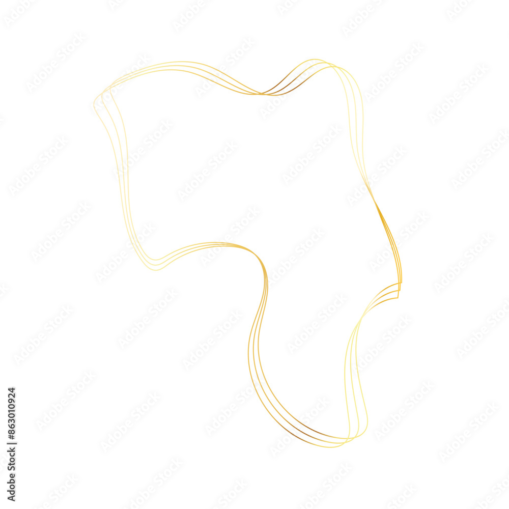 Gold liquid geometric shapes. Graphic elements Gold liquid geometric shapes. Graphic elements