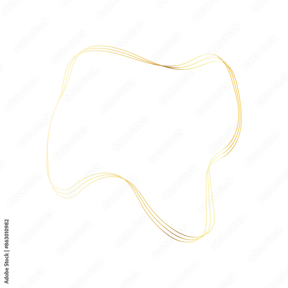 Gold liquid geometric shapes. Graphic elements Gold liquid geometric shapes. Graphic elements