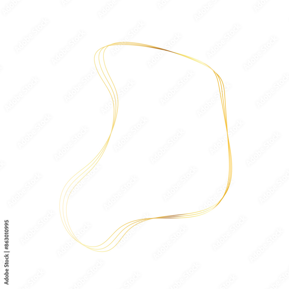 Gold liquid geometric shapes. Graphic elements Gold liquid geometric shapes. Graphic elements