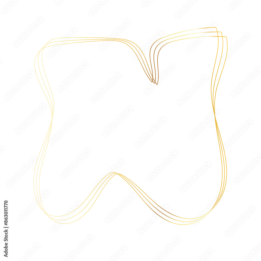 Gold liquid geometric shapes. Graphic elements Gold liquid geometric shapes. Graphic elements