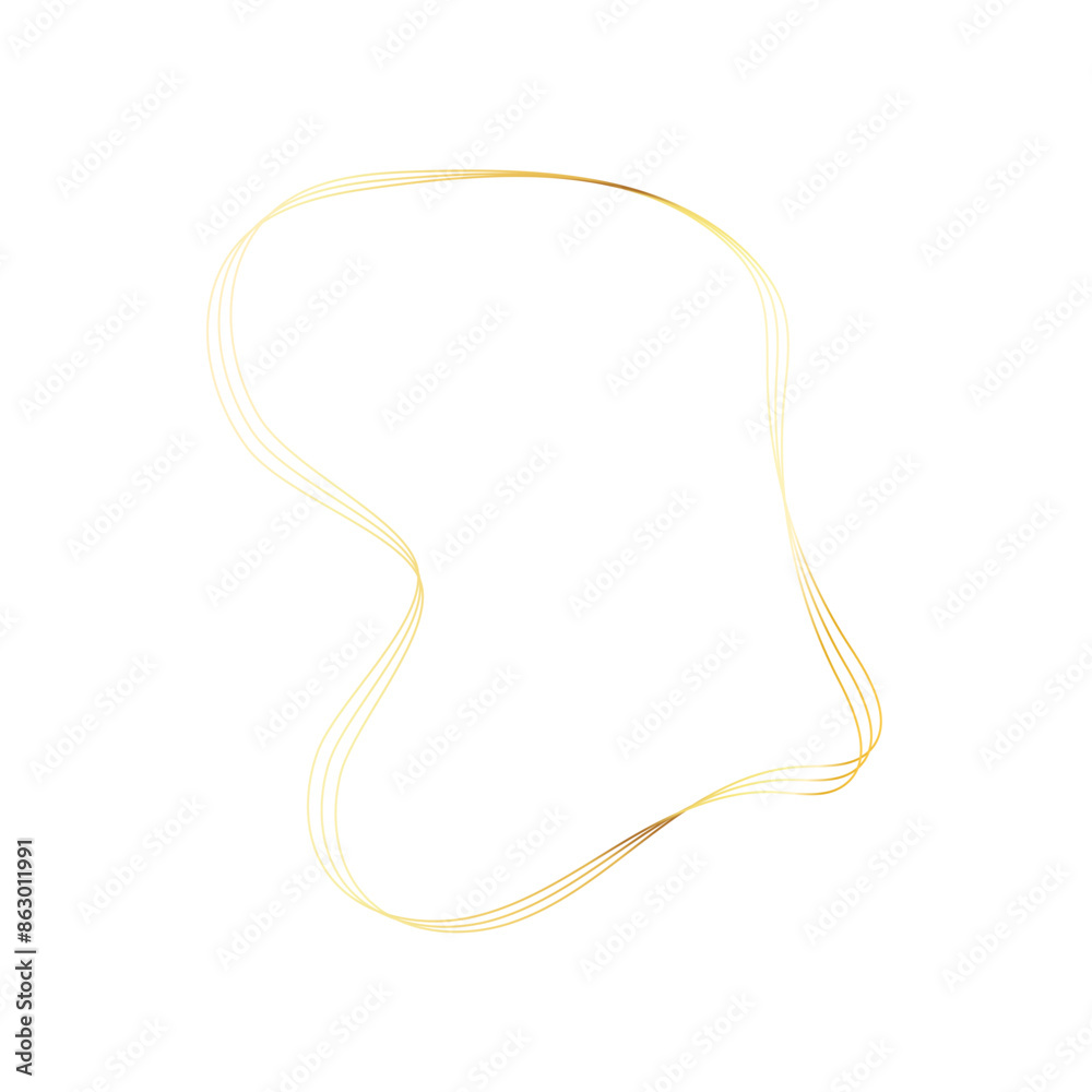 Gold liquid geometric shapes. Graphic elements Gold liquid geometric shapes. Graphic elements