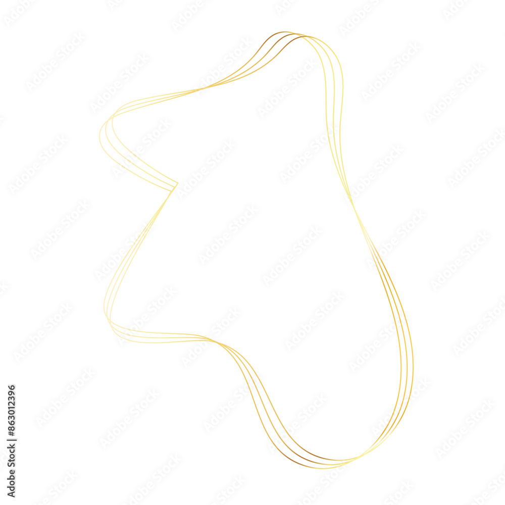 Gold liquid geometric shapes. Graphic elements Gold liquid geometric shapes. Graphic elements