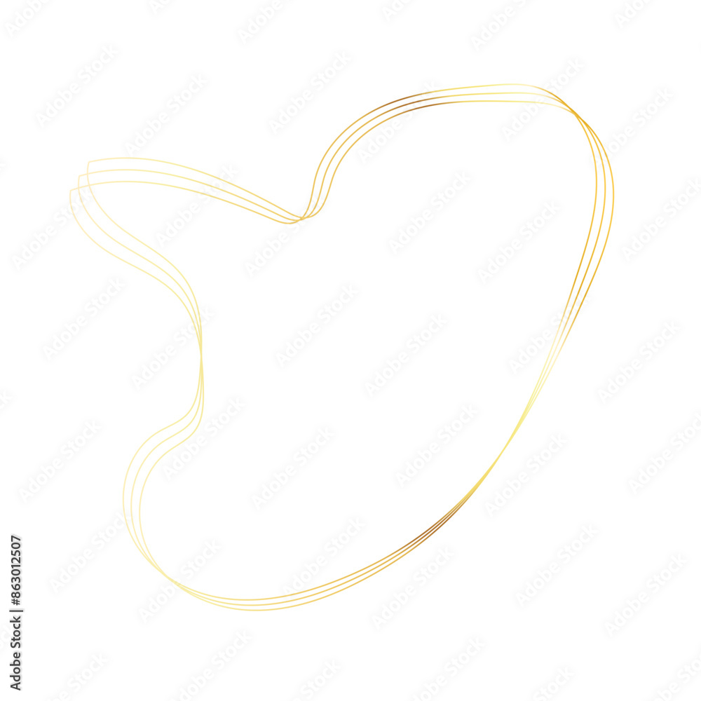 Gold liquid geometric shapes. Graphic elements Gold liquid geometric shapes. Graphic elements