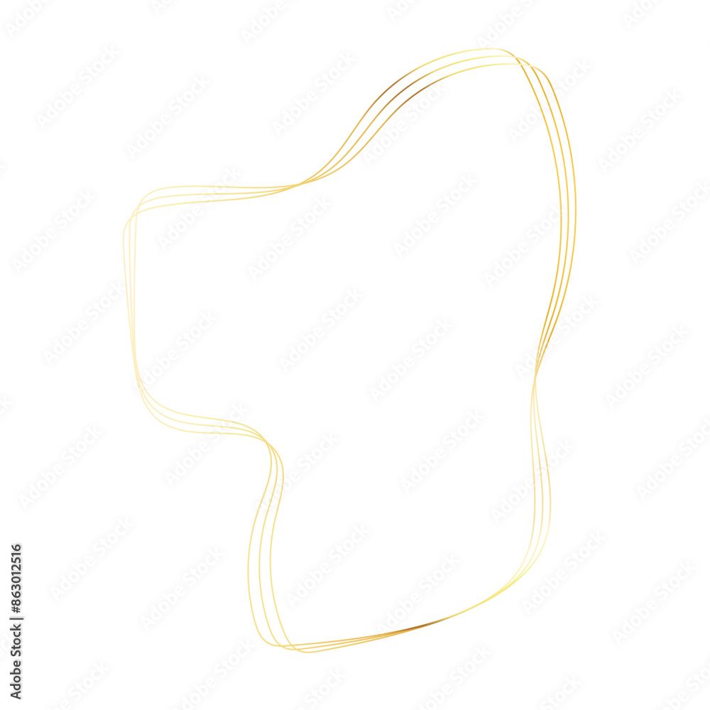 Gold liquid geometric shapes. Graphic elements Gold liquid geometric shapes. Graphic elements
