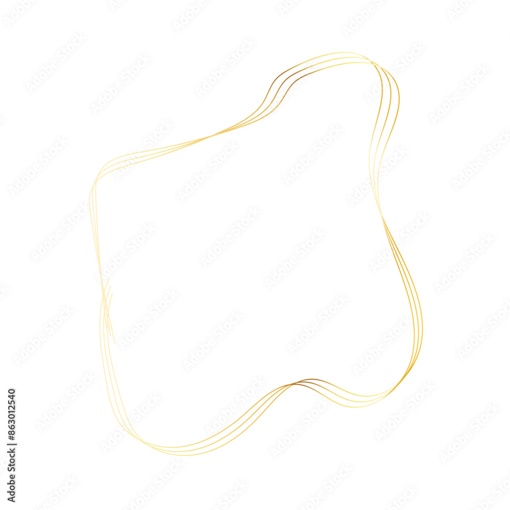 Gold liquid geometric shapes. Graphic elements Gold liquid geometric shapes. Graphic elements