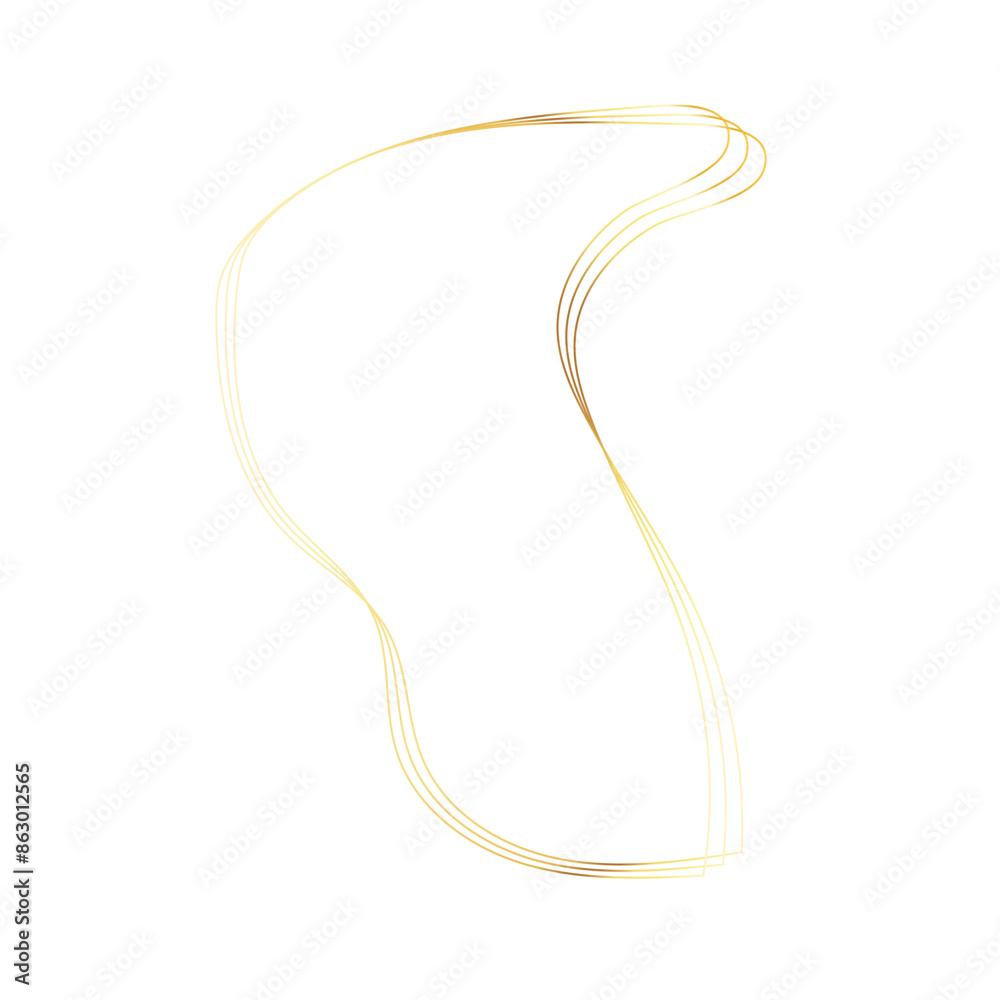 Gold liquid geometric shapes. Graphic elements Gold liquid geometric shapes. Graphic elements
