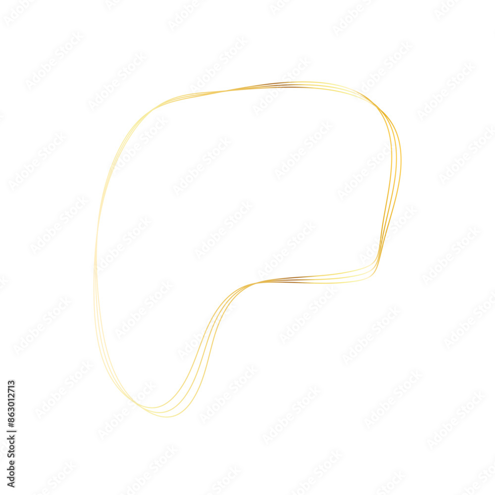 Gold liquid geometric shapes. Graphic elements Gold liquid geometric shapes. Graphic elements