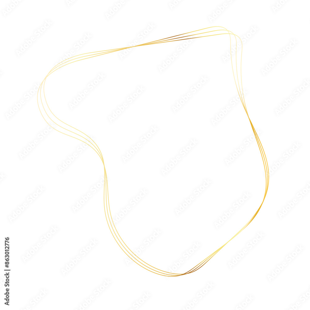 Gold liquid geometric shapes. Graphic elements Gold liquid geometric shapes. Graphic elements