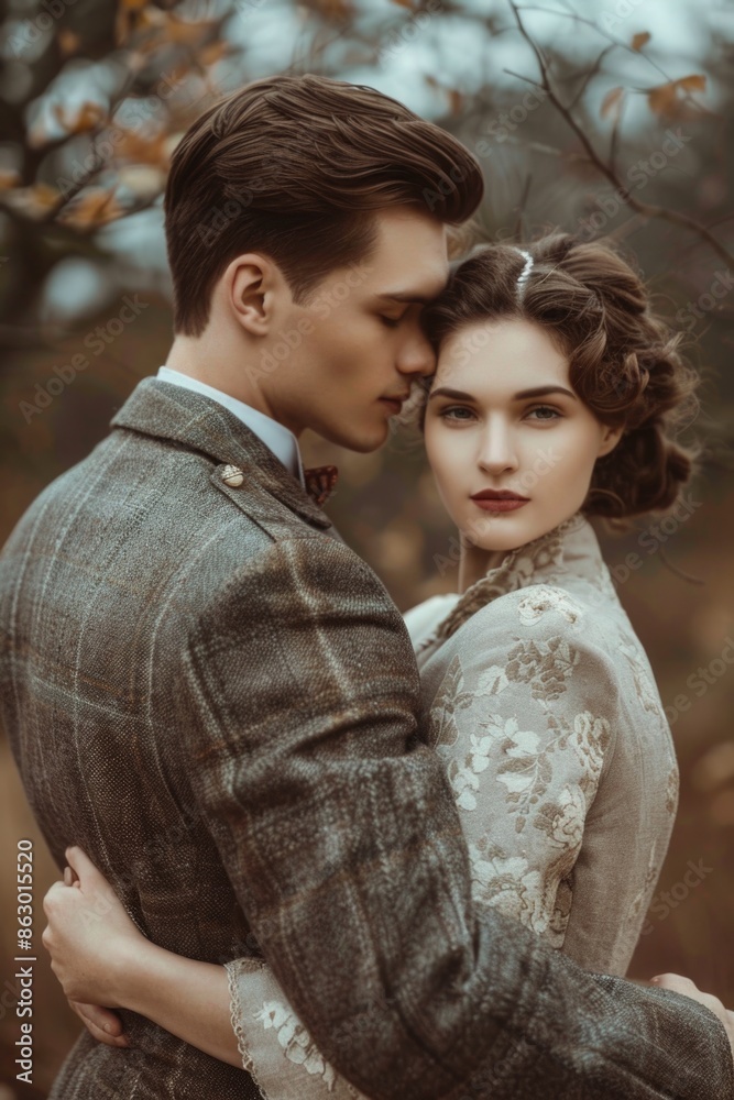 A romantic moment between two people in a natural setting, suitable for use in love stories, romantic getaways, or general nature scenes A romantic moment between two people in a natural setting, suitable for use in love stories, romantic getaways, or general nature scenes