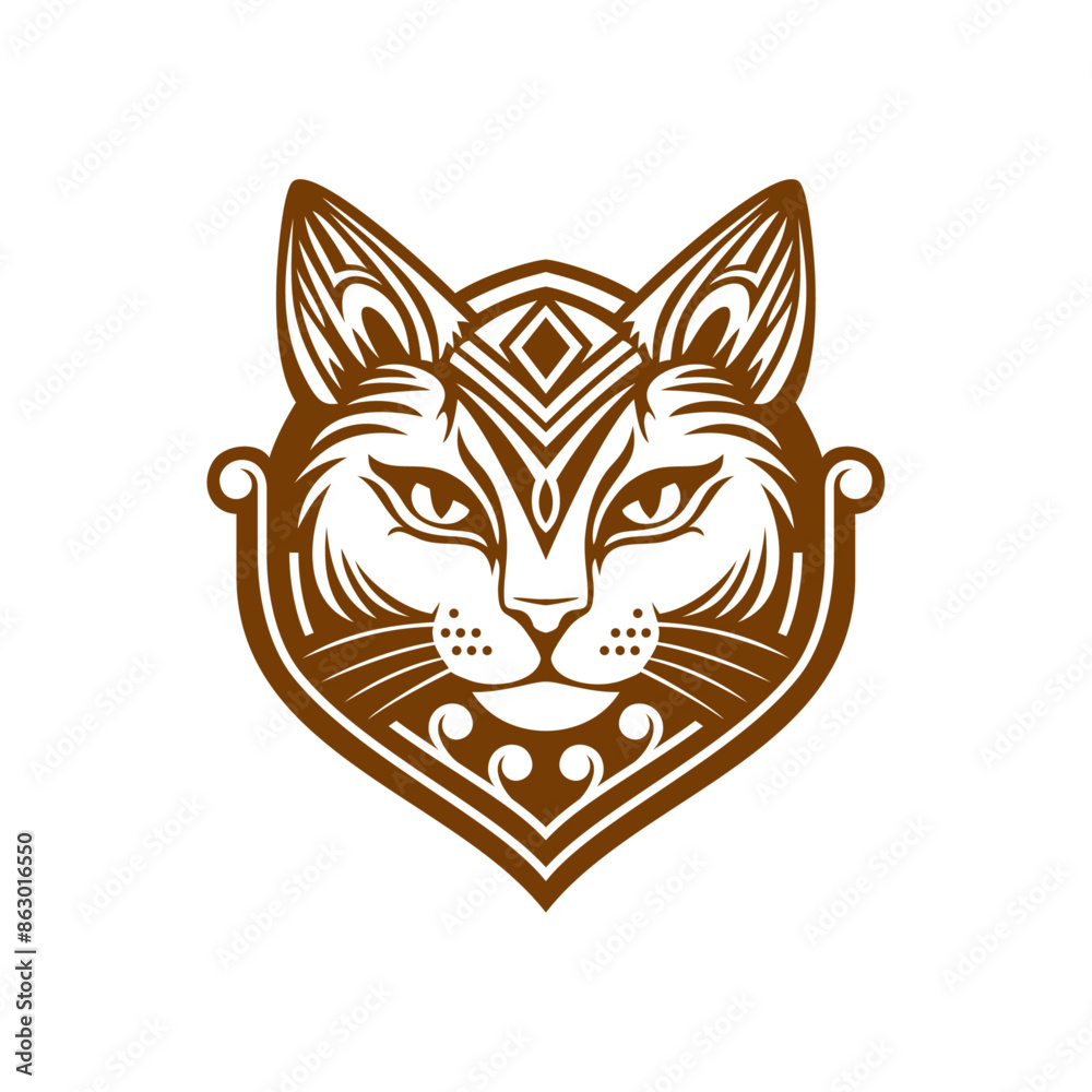 Classic Decorative Cat Shield Illustration Vol. 1 Classic Decorative Cat Shield Illustration Vol. 1