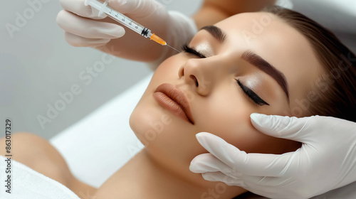 woman receiving facial treatment, beauty, skincare