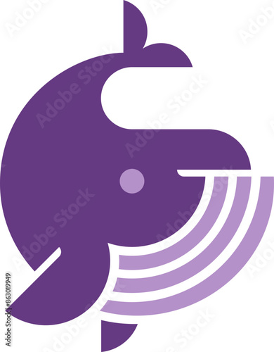 Whale Animal Logo Icon