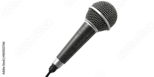 Microphone isolated on transparent or white background