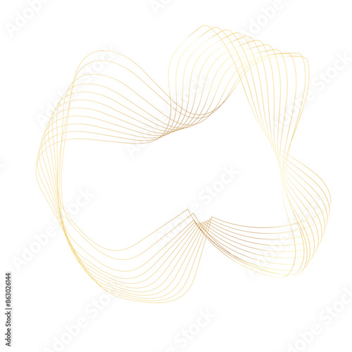 Abstract Gold liquid geometric element, shapes