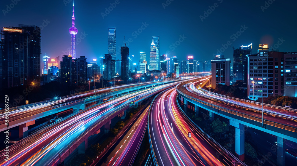 Obraz premium Emerging technology trends with digital transformation and disruption.