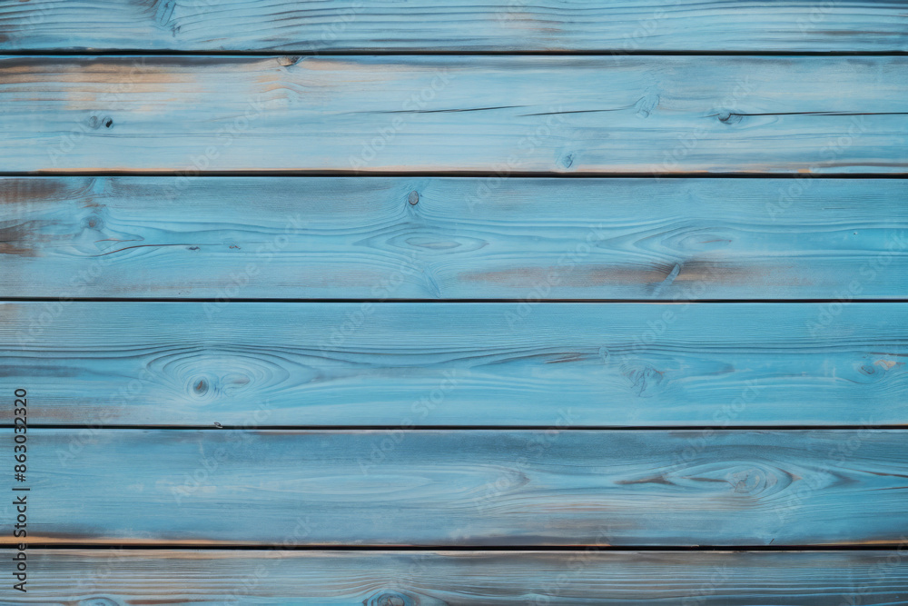 Fototapeta premium Processed collage of light blue wooden background texture. Background for banner, backdrop
