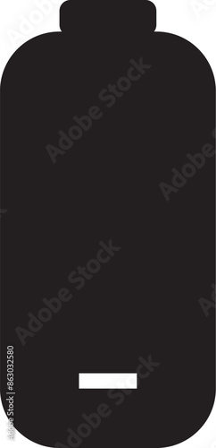 black new battary icon ert vector. photo