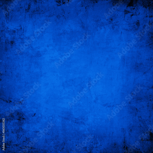 Grunge blue background with space for text