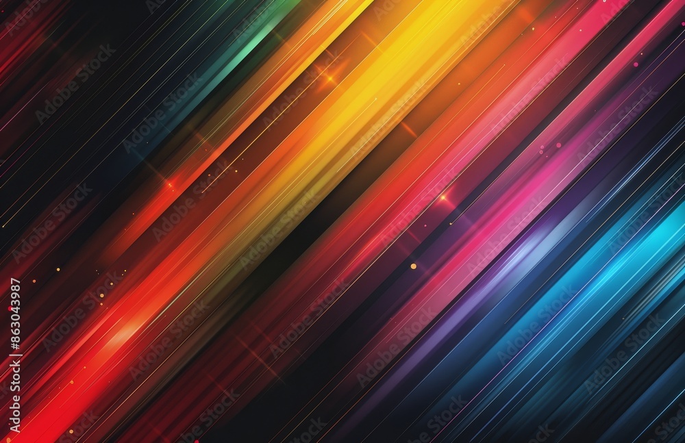 Abstract Diagonal Stripes With Glowing Lights Abstract Diagonal Stripes With Glowing Lights