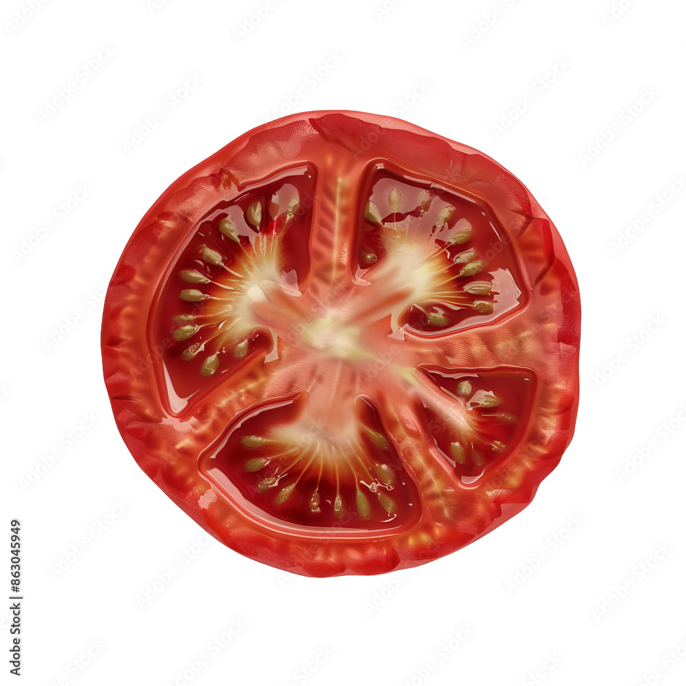 tomato slice isolated on white background tomato slice isolated on white background