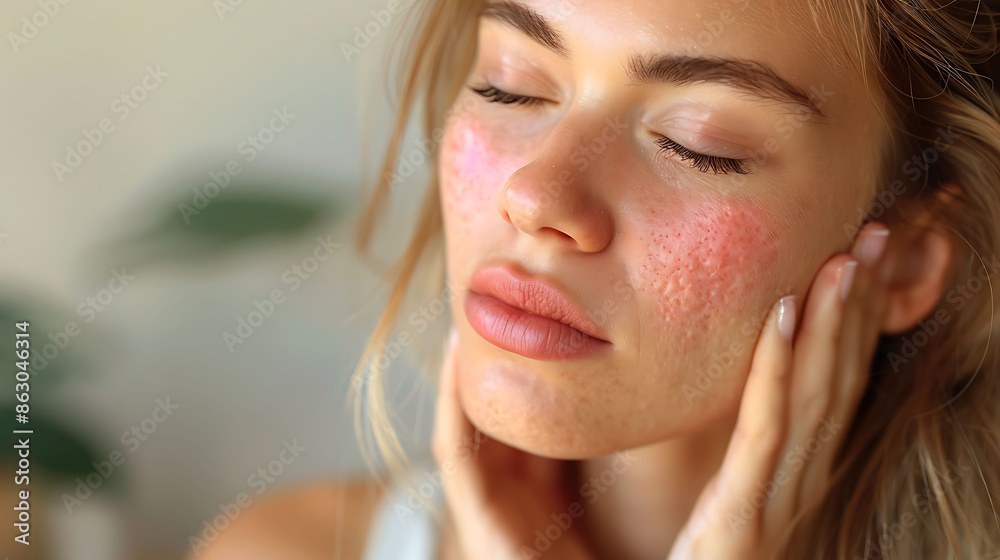 Skin health visualization Woman lichen planusComprehensive visual examination of skin showing itchy flattopped bumps Skin health visualization Woman lichen planusComprehensive visual examination of skin showing itchy flattopped bumps
