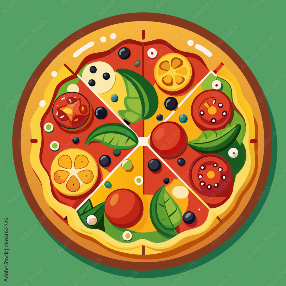 illustration of pizza illustration of pizza