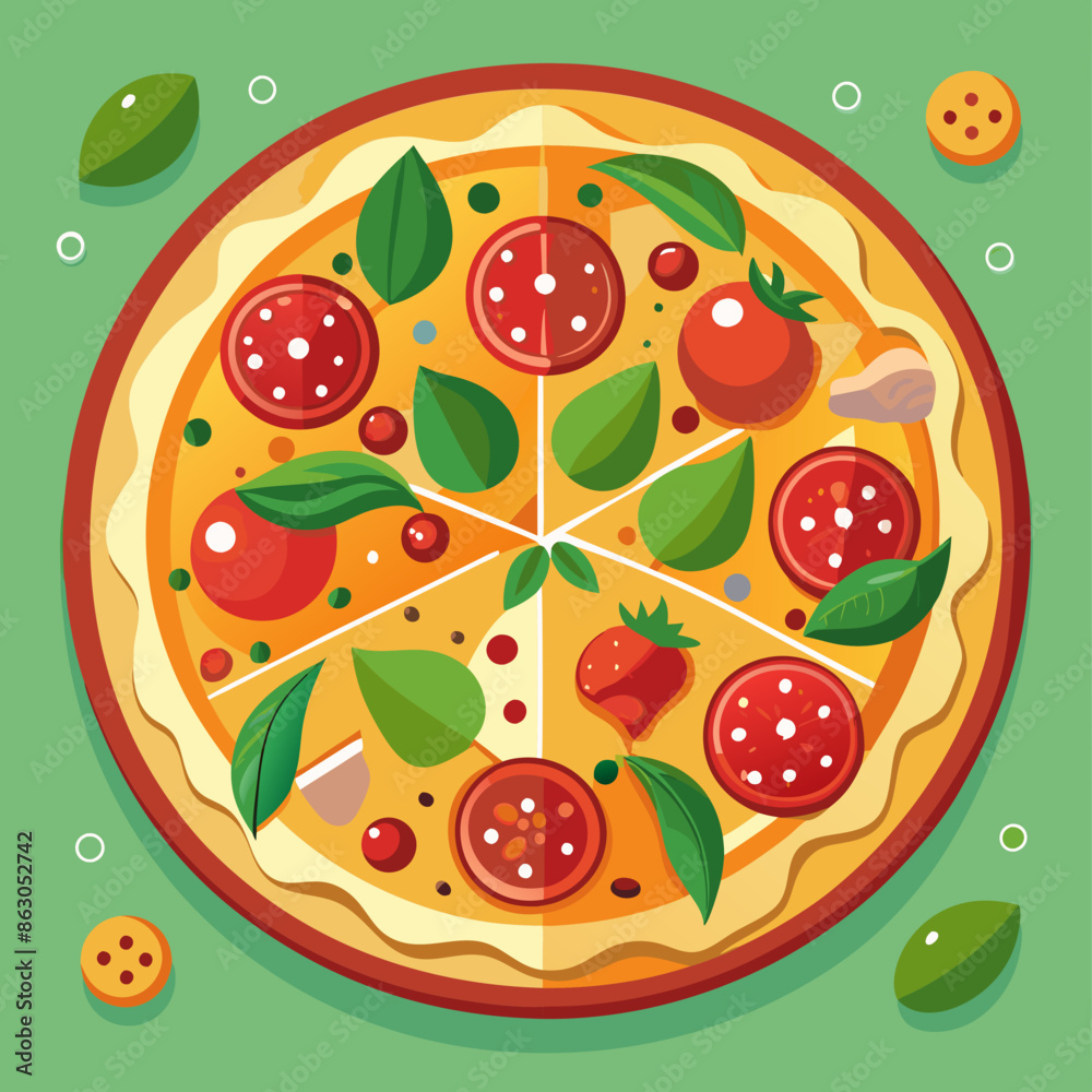 illustration of pizza illustration of pizza