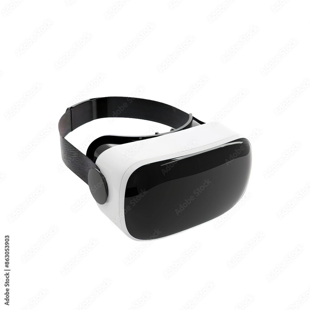 VR headset isolated on white background VR headset isolated on white background