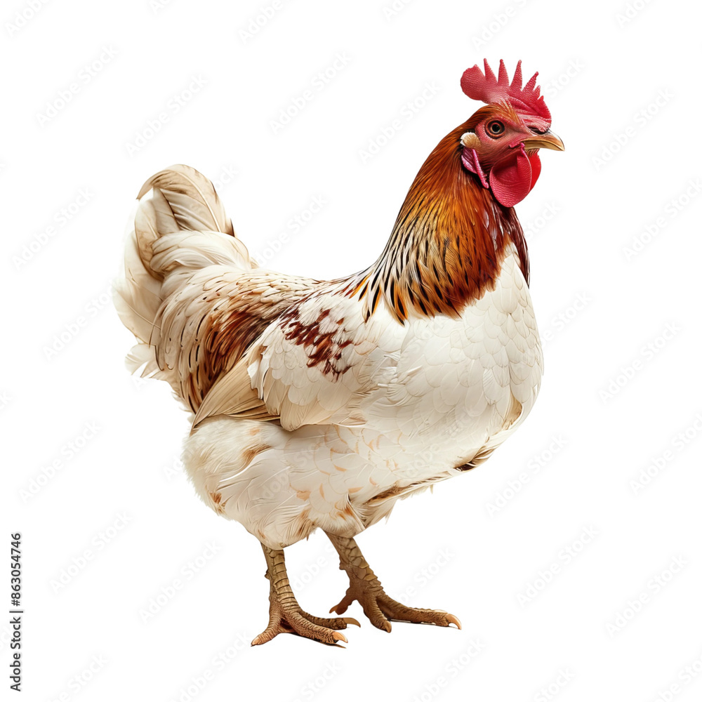 Fototapeta premium rooster isolated on white background