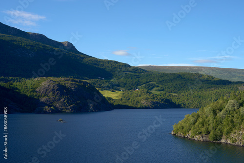 Image from the area of Vangsmjose Lake at Vang in Valdres, Oppland, Norway, of June 2024.