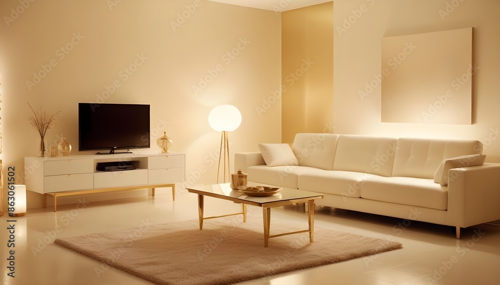 Photo interior modern design room 3d illustration Photo interior modern design room 3d illustration