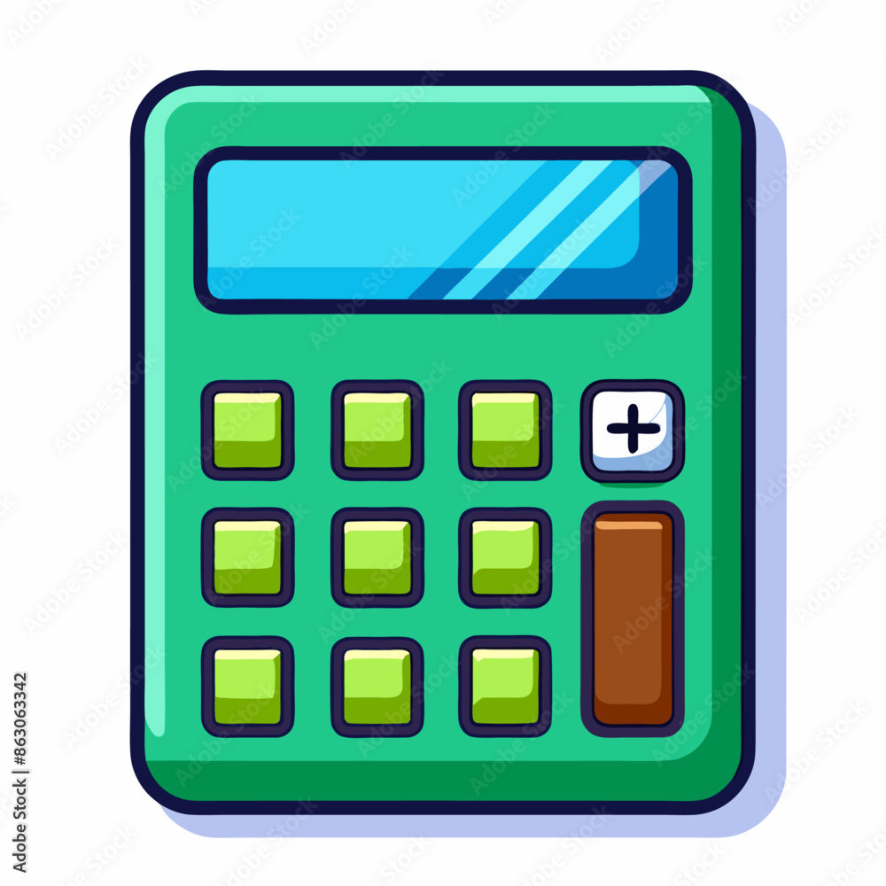 calculator clipart cartoon Illustration drawing