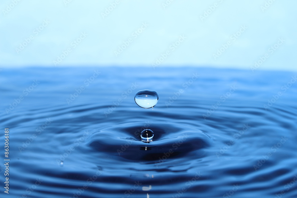 Dark Blue Water Drop