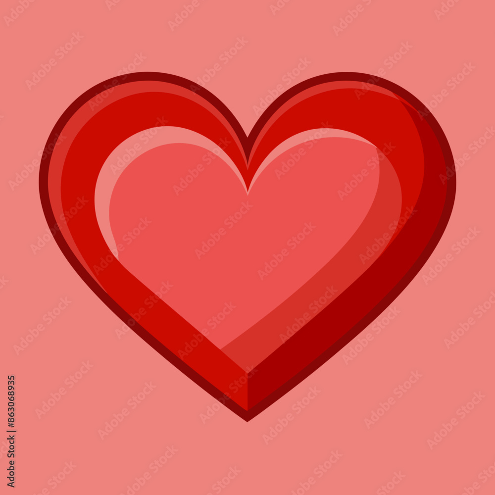 illustration of valentine heart illustration of valentine heart