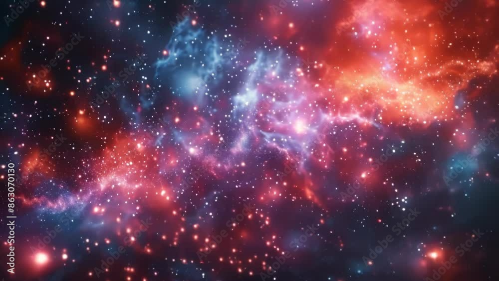 Cosmic Nebula and Starfield Cosmic Nebula and Starfield